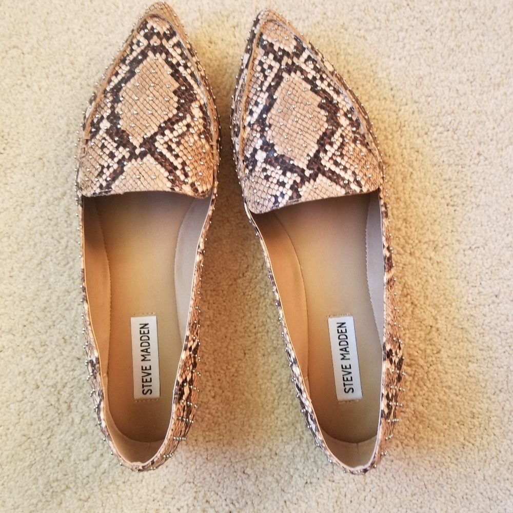 Steve Madden beaded flats